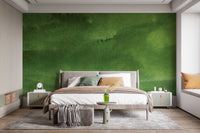 Forest green peel and stick wallpaper for DIY