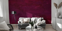 Artistic maroon watercolor wall design