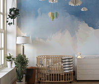 Vibrant watercolor wallpaper for décor