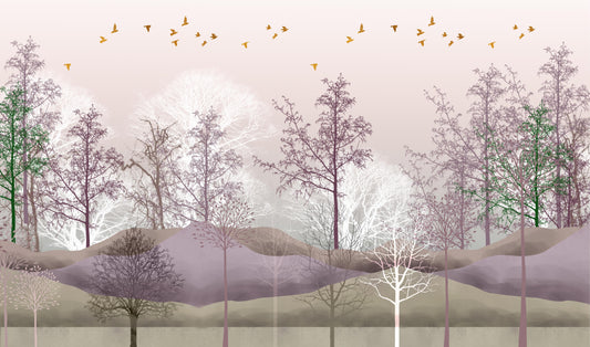 Eerie Forest Spooky Trees Wallpaper