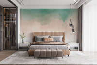 colorful watercolor ombre Stick on wallpaper
