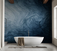 Dark Blue Watercolor Wallpaper Murals - Giffywalls