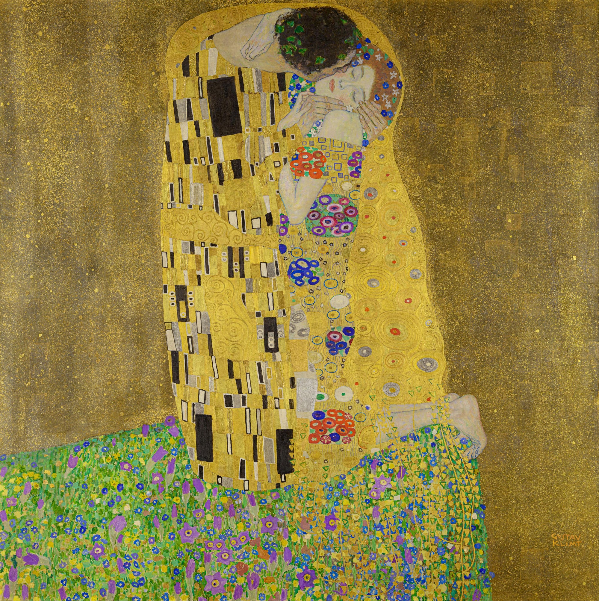 Gustav Klimt Kiss Wall Mural