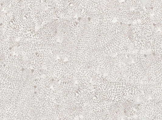 Leopard Pattern Neutral Wallpaper