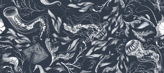 Dark Ocean Marine Life Wallpaper