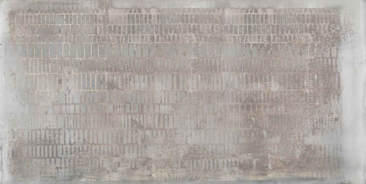 Industrial Aged Concrete Grid Wallpaper
