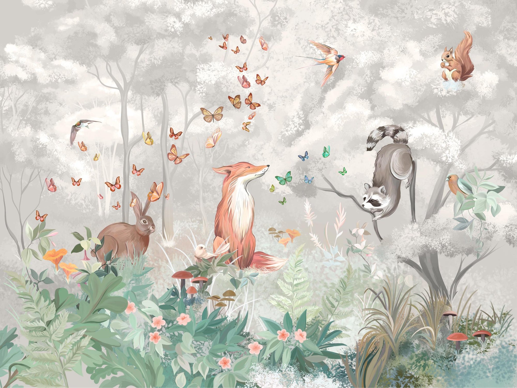 Mystical Forest Creatures Wallpaper
