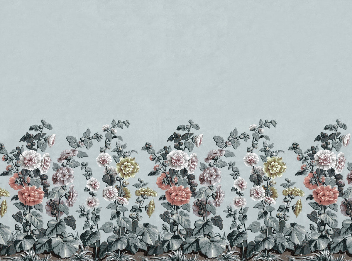 Antique Botanical Bloom Wallpaper