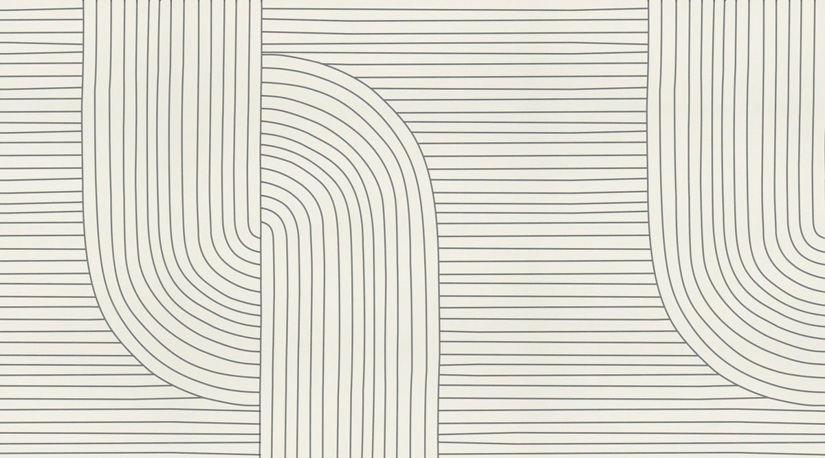 Modern Curved Line Art Wallpaper