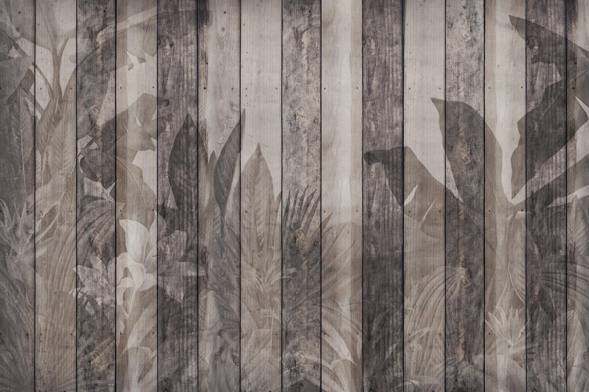 Timber Botanical Wall Mural