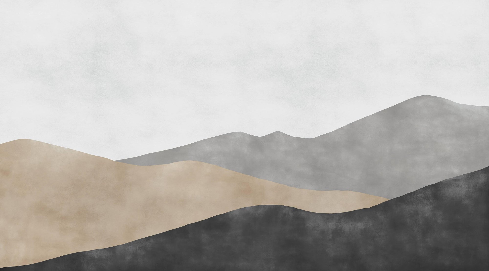 Earthy Layered Mountain Wallpaper