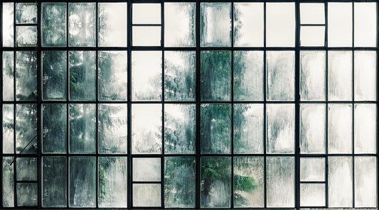 Fogged Industrial Window Mural