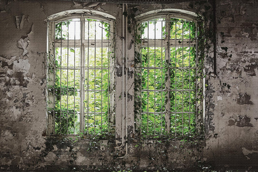 Nature Reclaims Rustic Wallpaper