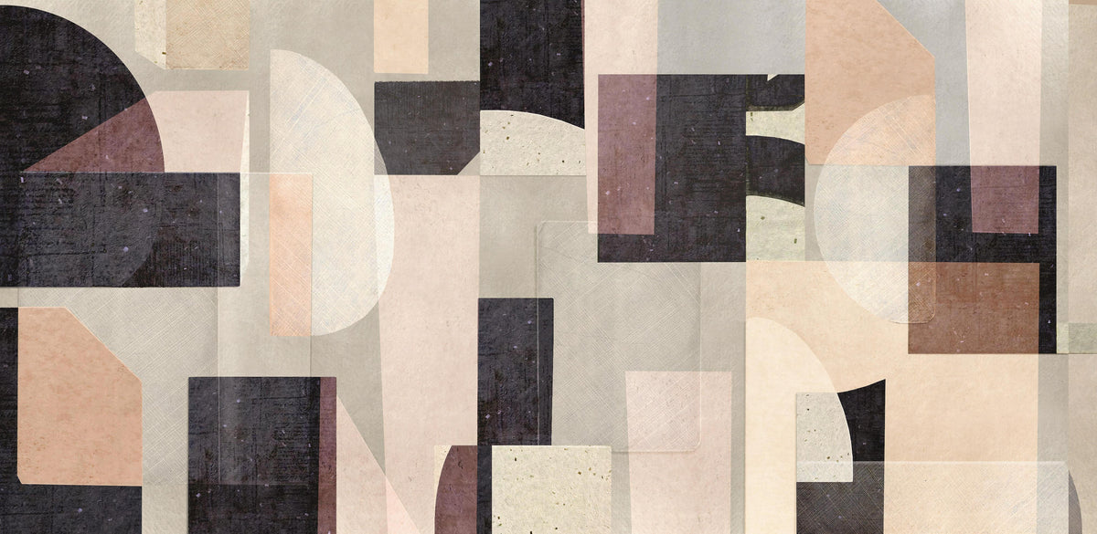 Neutral Geometric Abstract Wallpaper