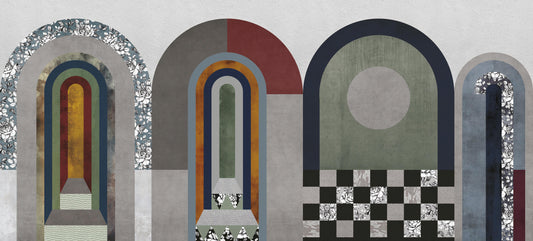 Modern Archway Abstract Art Wallpaper