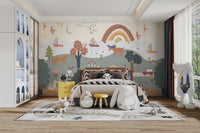 Charming rural adventure wall covering
