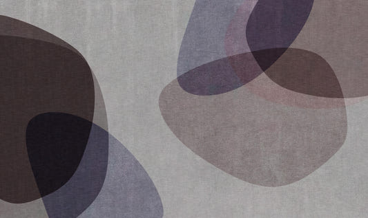Modern Overlapping Forms Wallpaper