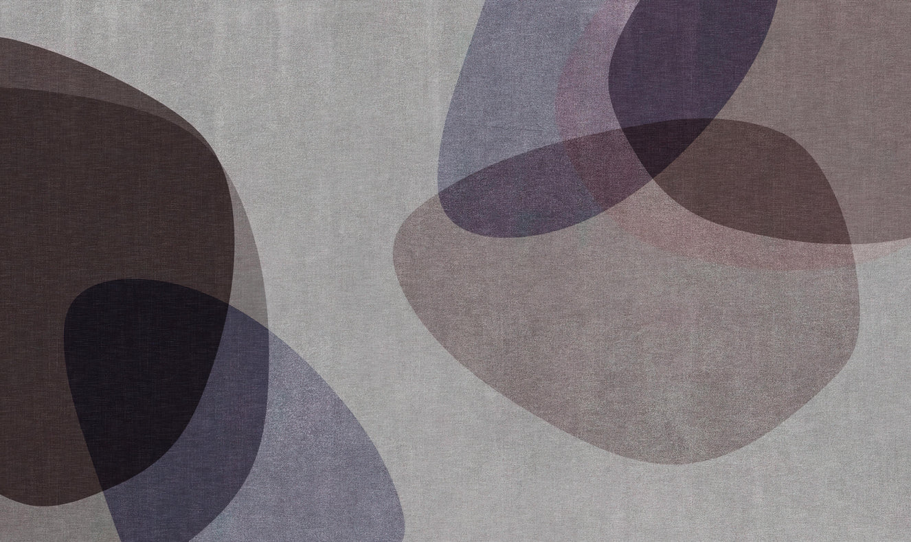 Modern Overlapping Forms Wallpaper