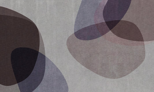 Modern Overlapping Forms Wallpaper