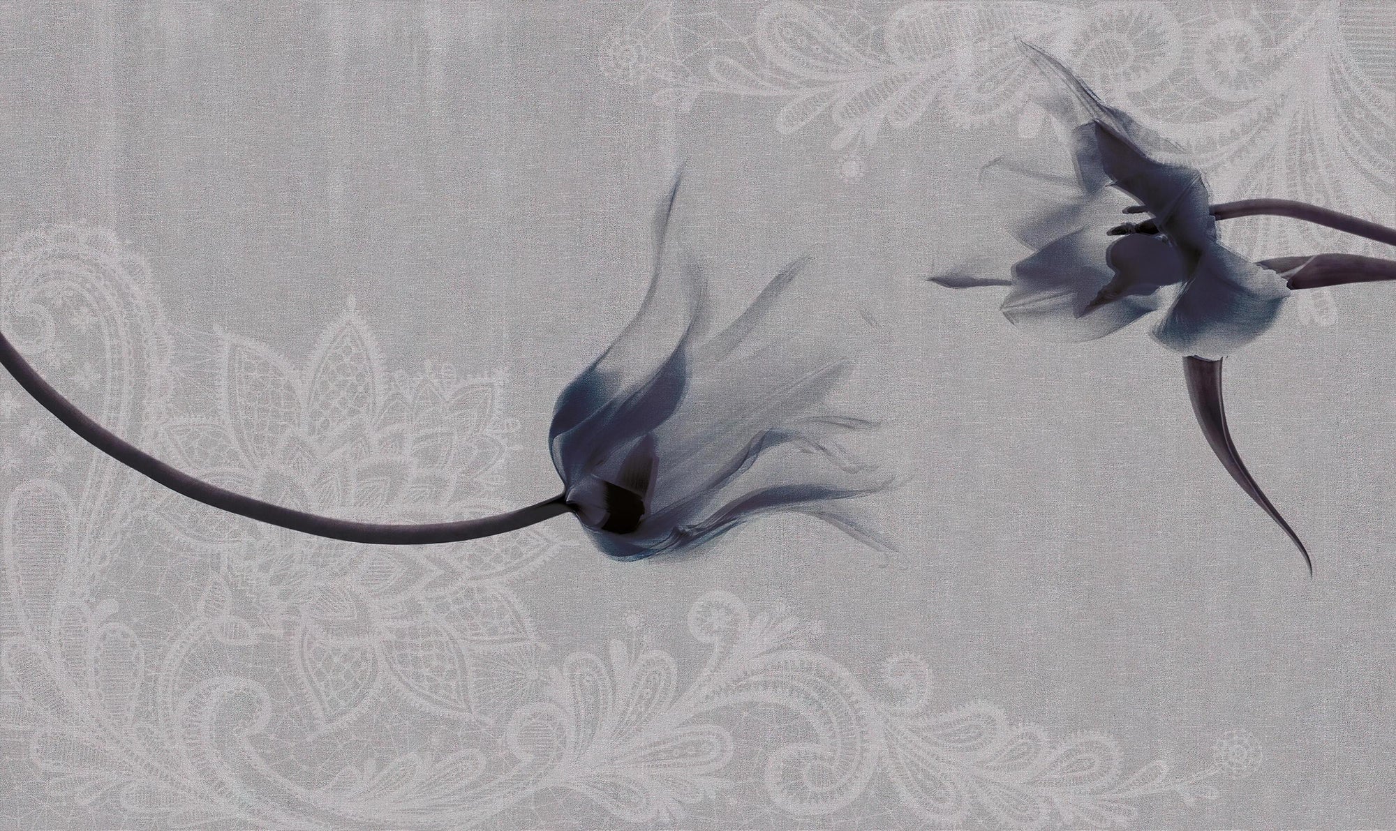 Muted Floral Mist Wallpaper