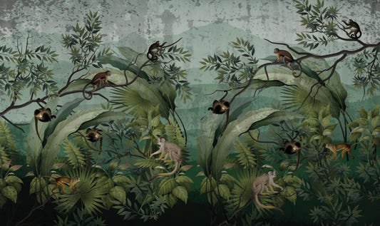 Jungle Canopy Monkey Wallpaper