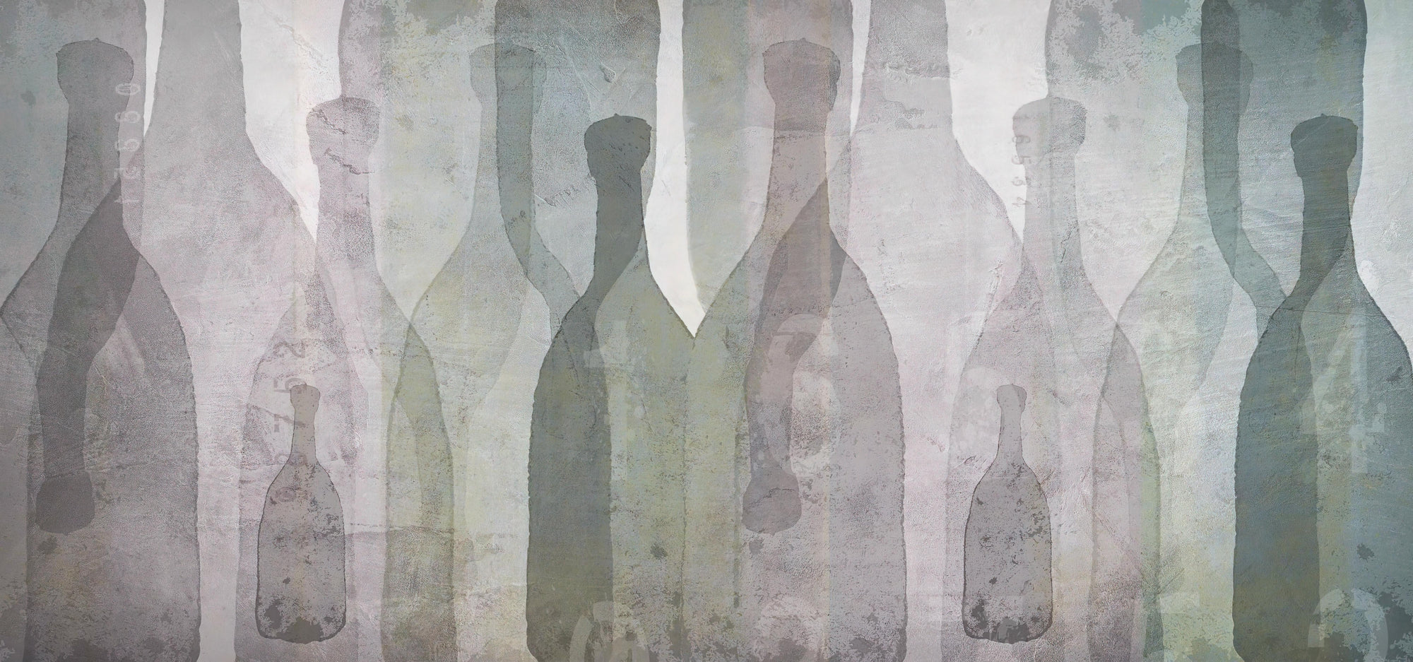 Vintage Bottle Silhouette Wallpaper