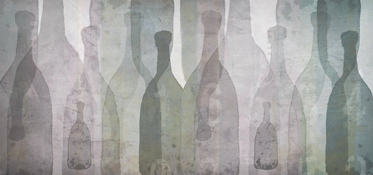 Vintage Bottle Silhouette Wallpaper