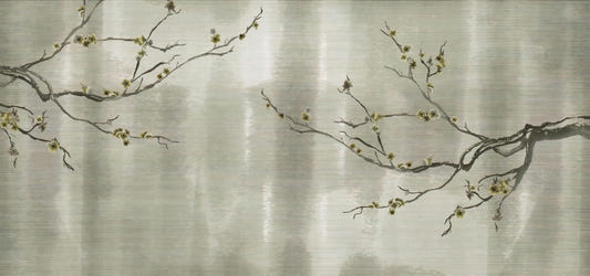 Textured Metallic Floral Wallpaper