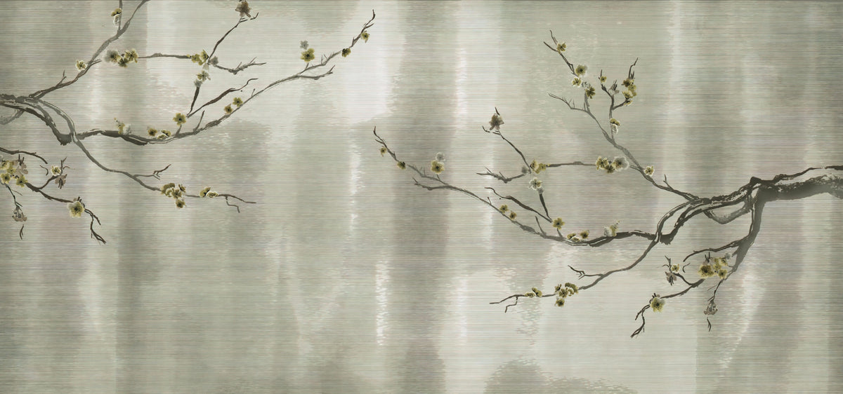 Textured Metallic Floral Wallpaper