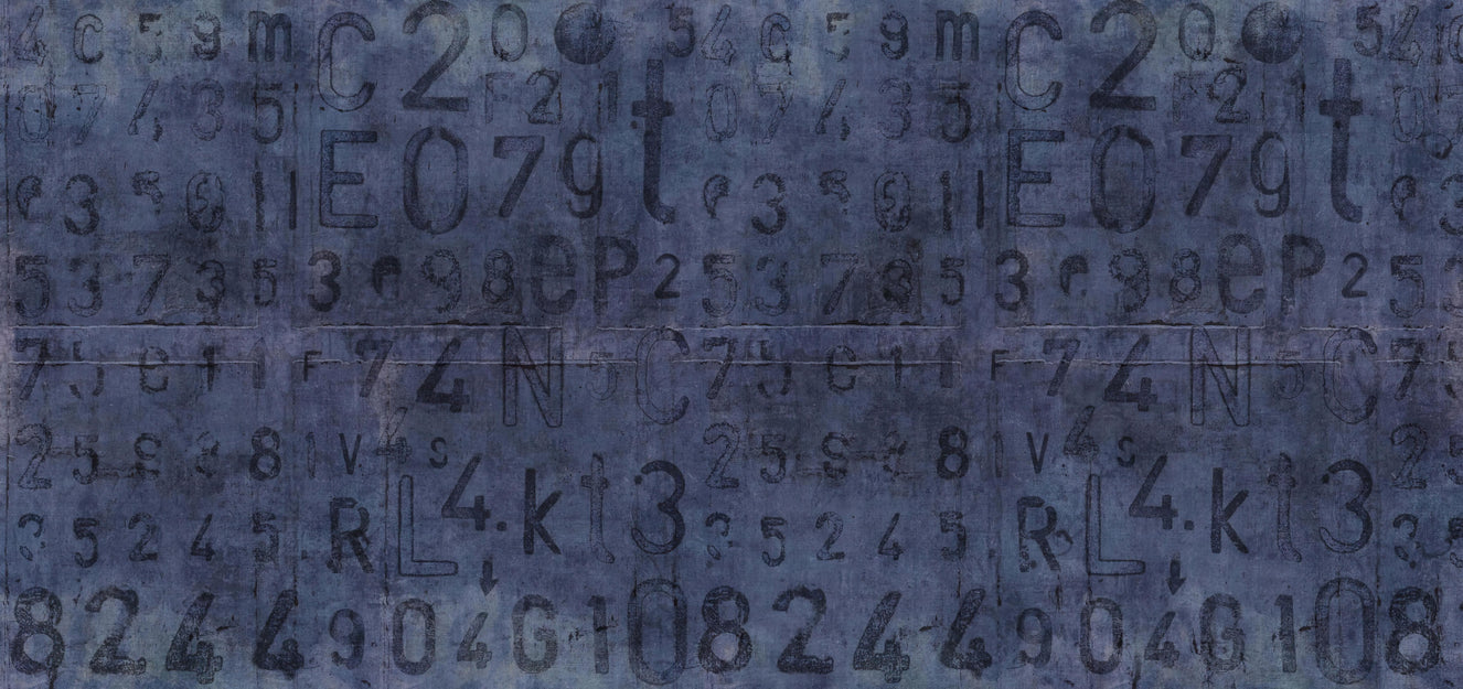 Industrial Aged Numbers Wallpaper