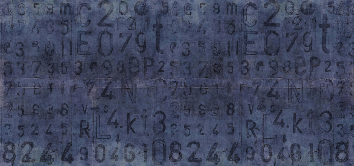 Industrial Aged Numbers Wallpaper