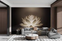 Minimalist lotus glow lamp wallpaper
