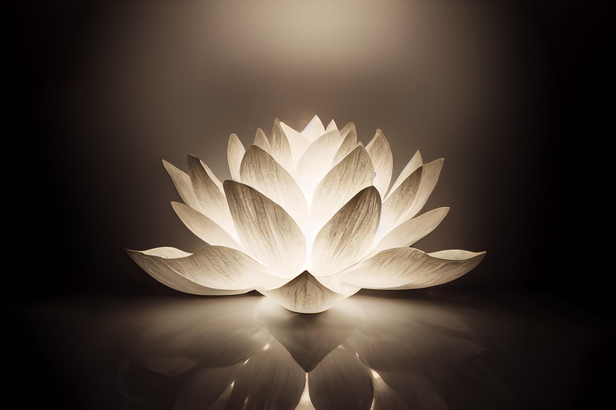 Elegant Lotus Glow Lamp wallpaper