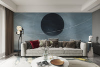 Space wallpaper with mountain scene
