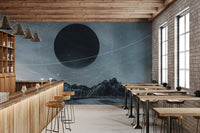 Star-filled sky mountain wallpaper
