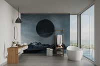 Galaxy-inspired mountain wall design
