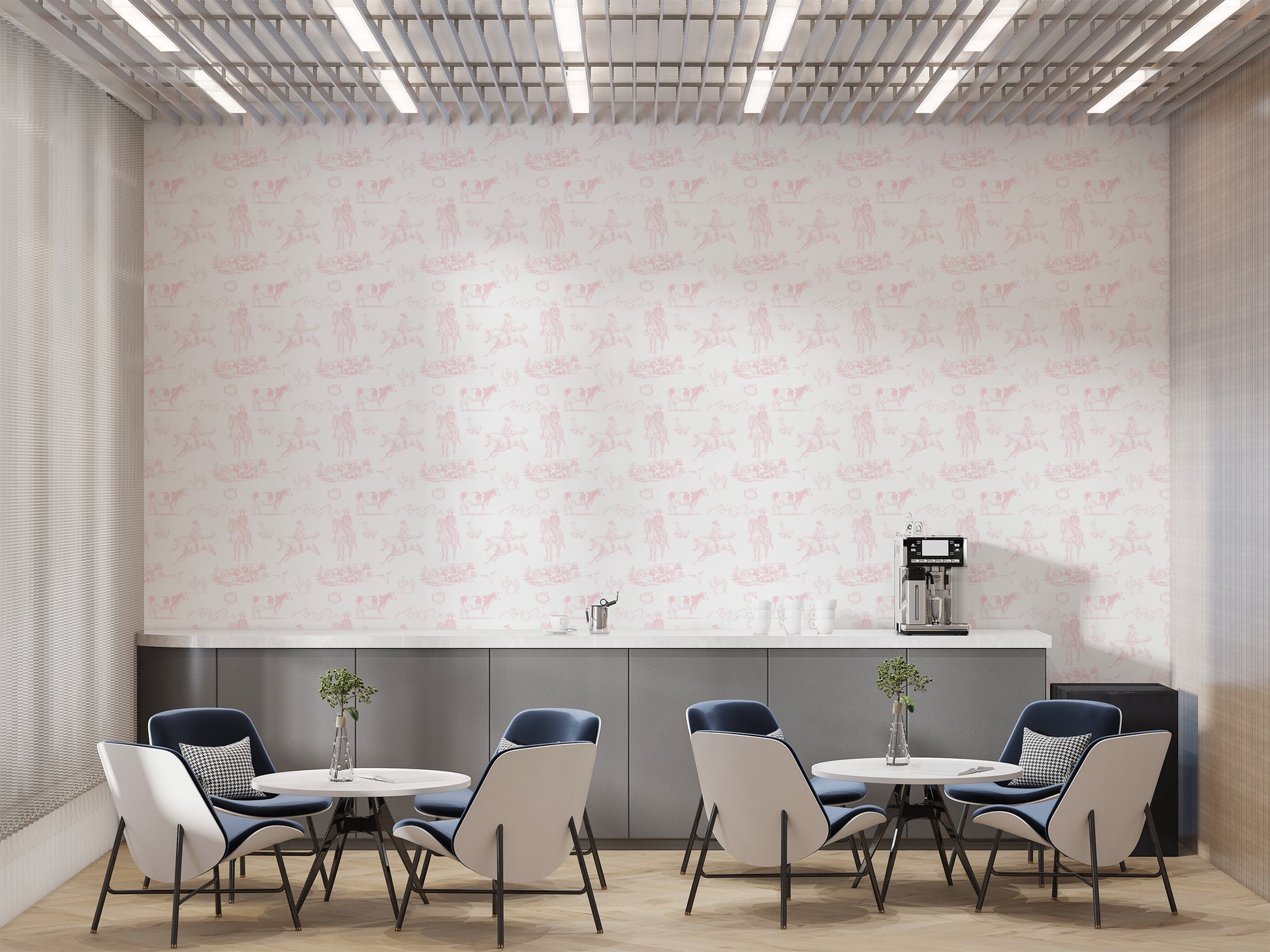 Rustic Western Rodeo Cowboy Wall Mural
