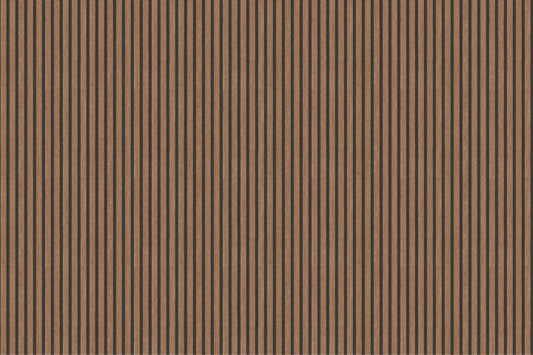 Rustic Wood Panel Striped Wallpaper