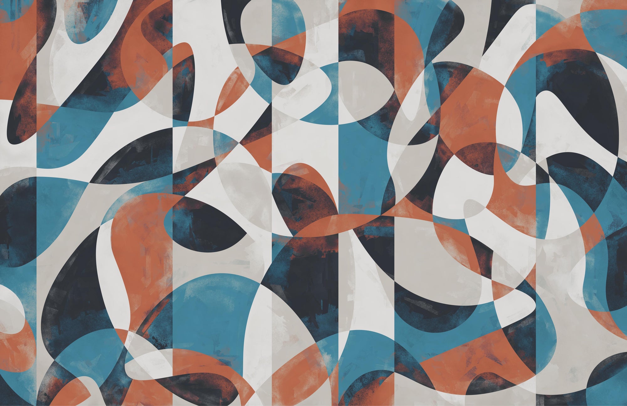 Vibrant Abstract Swirls Wallpaper