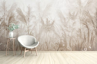 Soft Toned Grassland Wall Mural
