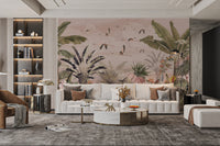 Tropical flamingo wallpaper for walls
