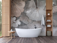 Symphony-inspired lotus leaf wall art decor
