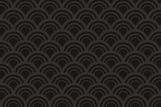 Black Charcoal Waves Wall Mural