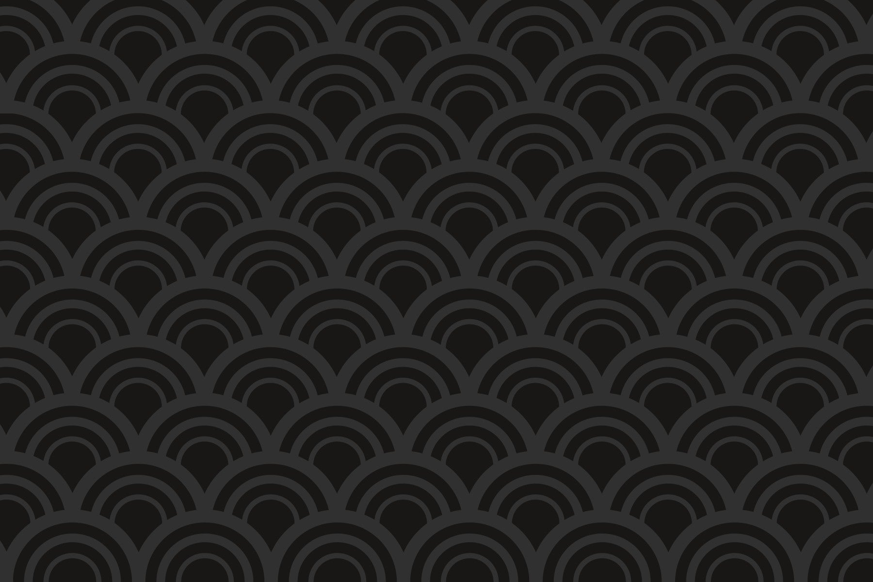 Black Charcoal Waves Wall Mural