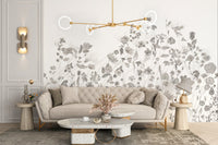 Floral Sketch Wall Mural - Giffywalls