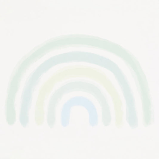 Green Blue Rainbow Wall Mural