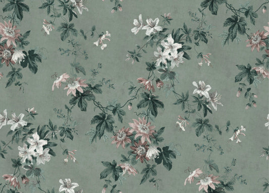 Green Chinoiserie Wallpaper Mural