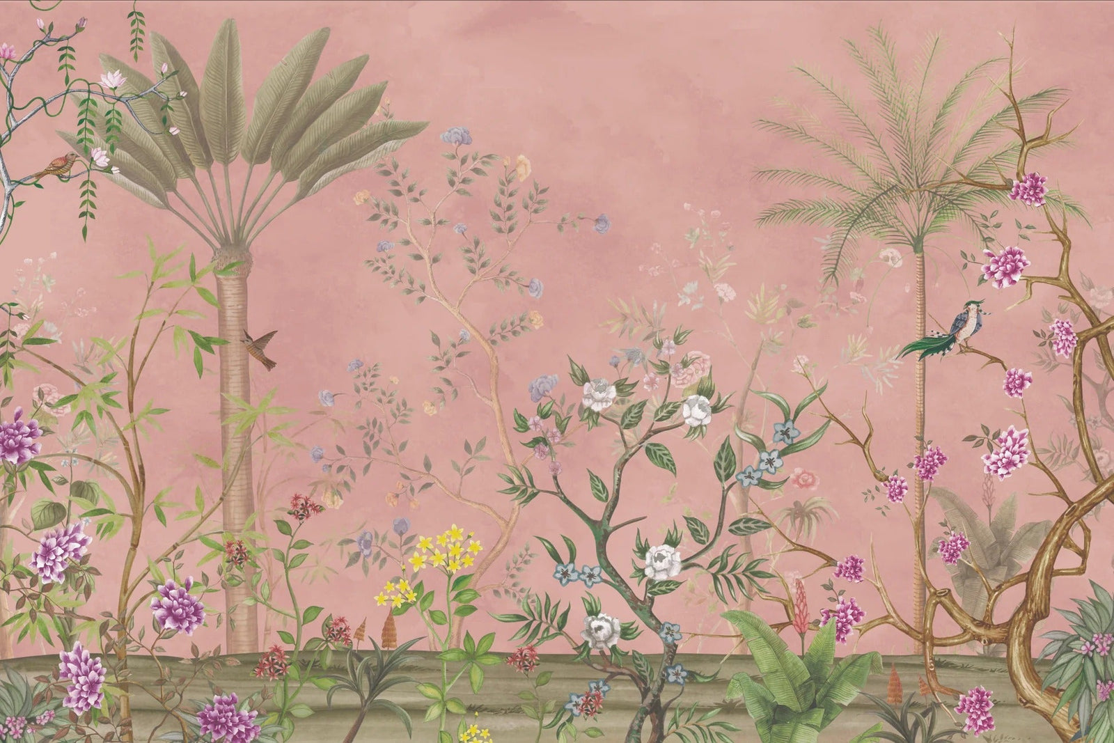 Colourful Flower Garden Wallpaper Mural
