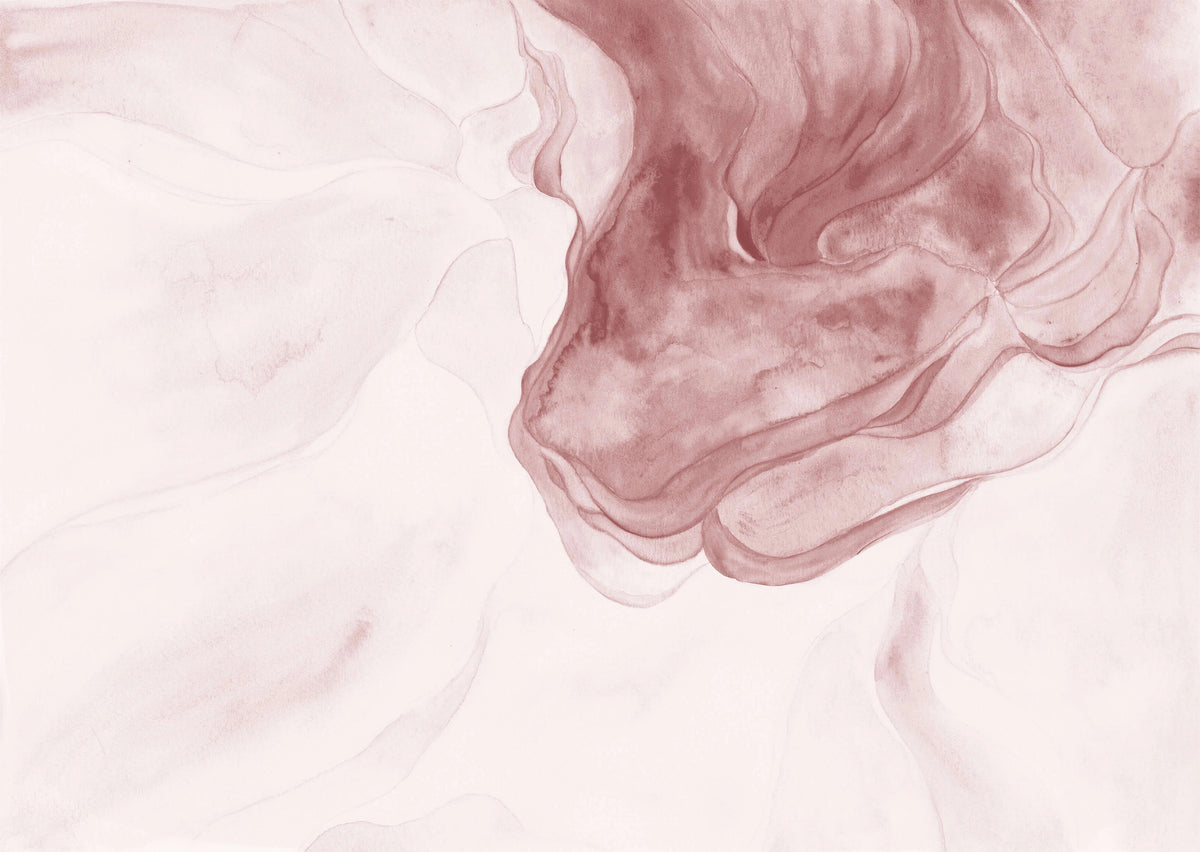 Brown Watercolour Abstract Wallpaper in your room — zoomed