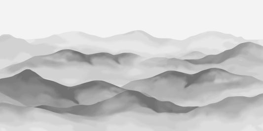 Watercolour Grey Mountain Wallpaper